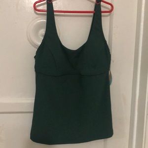 Prana Women’s Running Tankini SZ S Emerald Green